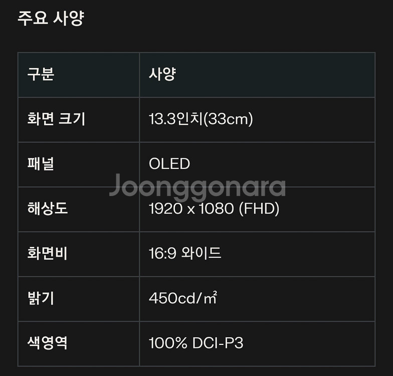 이홈웨이 E133NPro oled FHD포터블 모니터--4