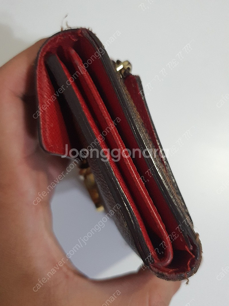정품 루이비통 다미에 코알라 월릿 중지갑--6