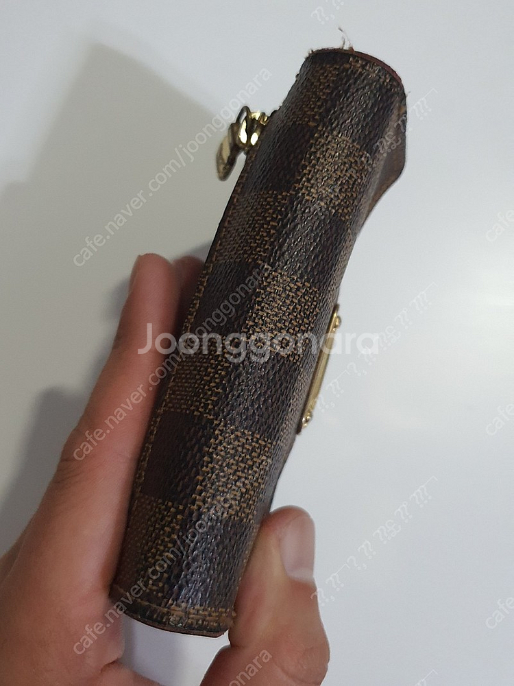 정품 루이비통 다미에 코알라 월릿 중지갑--8