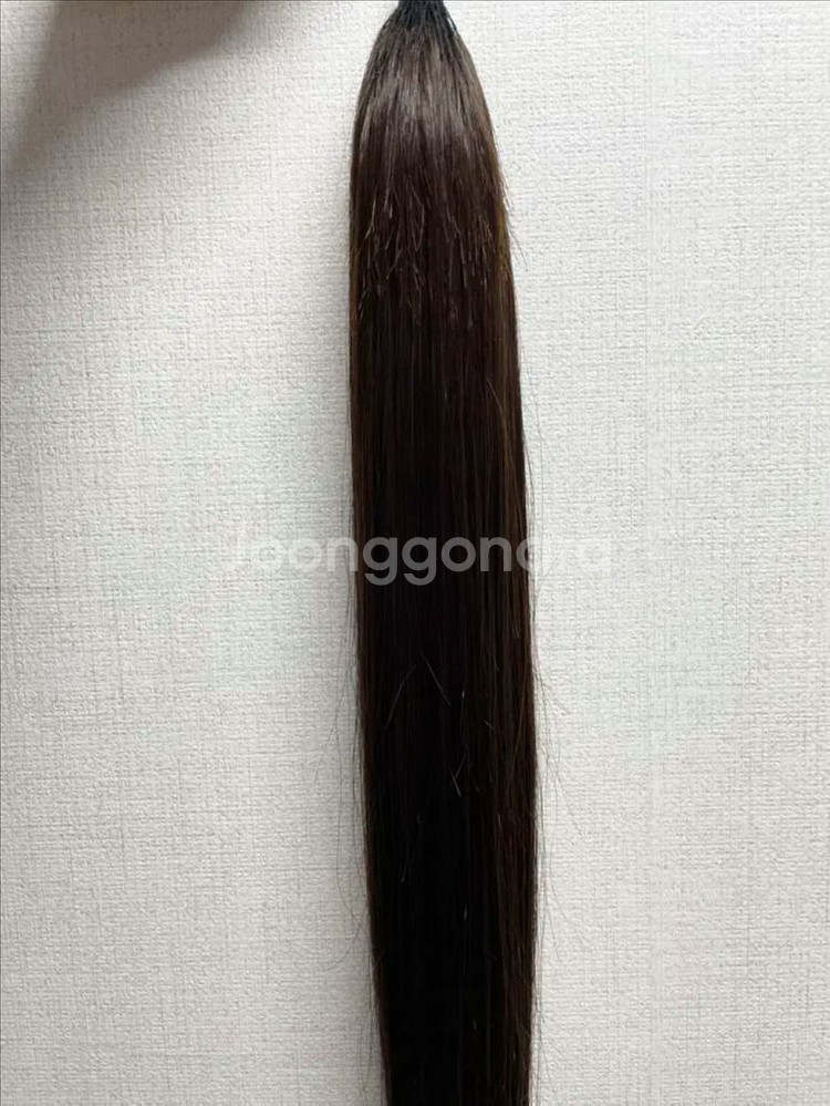 노팁 붙임머리 20인치 자연갈색 52피스--2