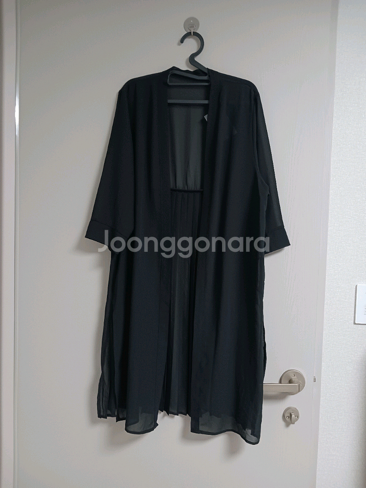 (새상품)옆트임 시스루 롱 가디건(마지막 가격내림)--0