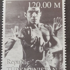 1999년 미국 댄스의 대가 앨빈에일리기념 우표Alvi