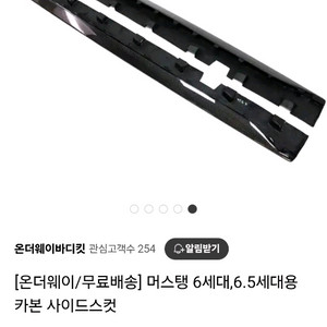 머스탱 6세대 6.5세대 카본 사이드스커트