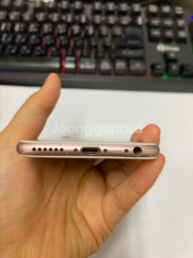 아이폰6S 로즈골드 액정SS급 64GB 배터리100%--6