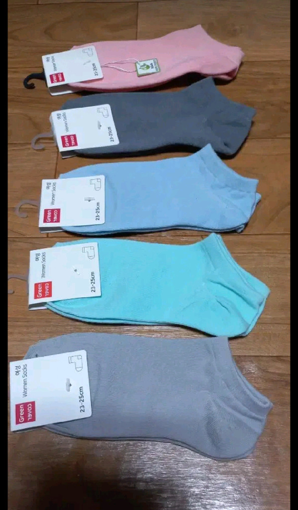 15켤레) 여성 스니커즈발목양말 단바닥 발직선길이--1