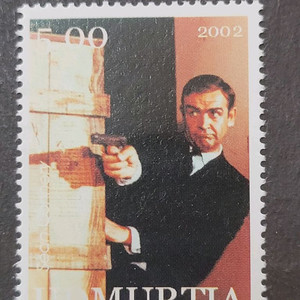 2002년 영국 액션배우 007 손 코네리기념 우표Se