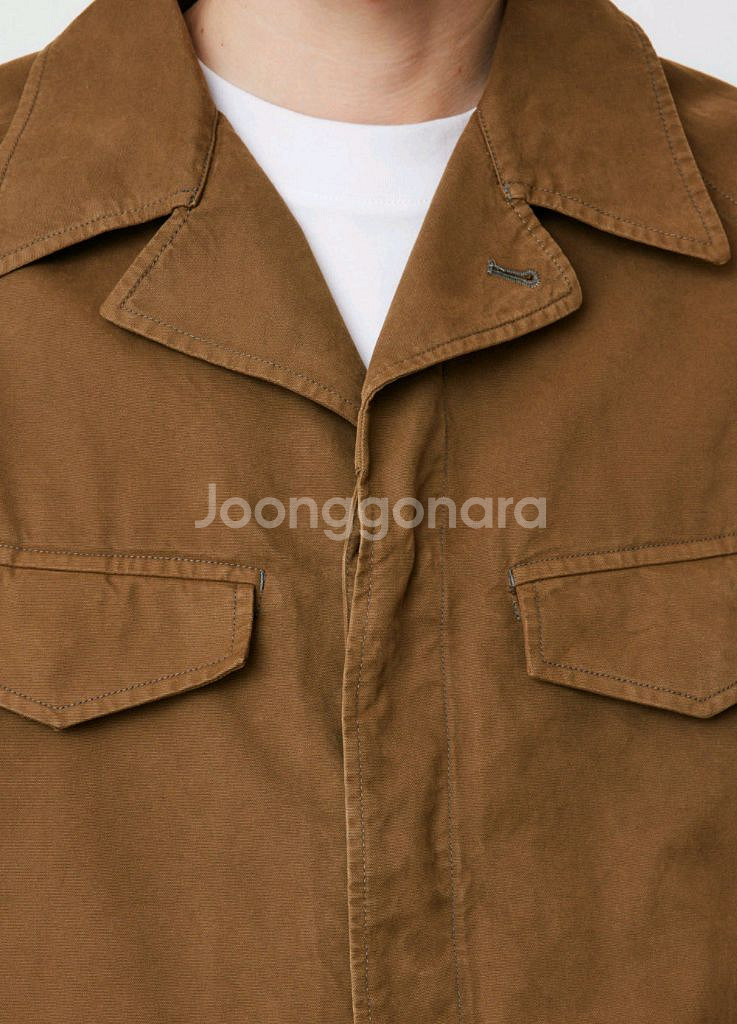 르메르 fw22 브라운 토바코 필드 오버셔츠 사이즈50--1