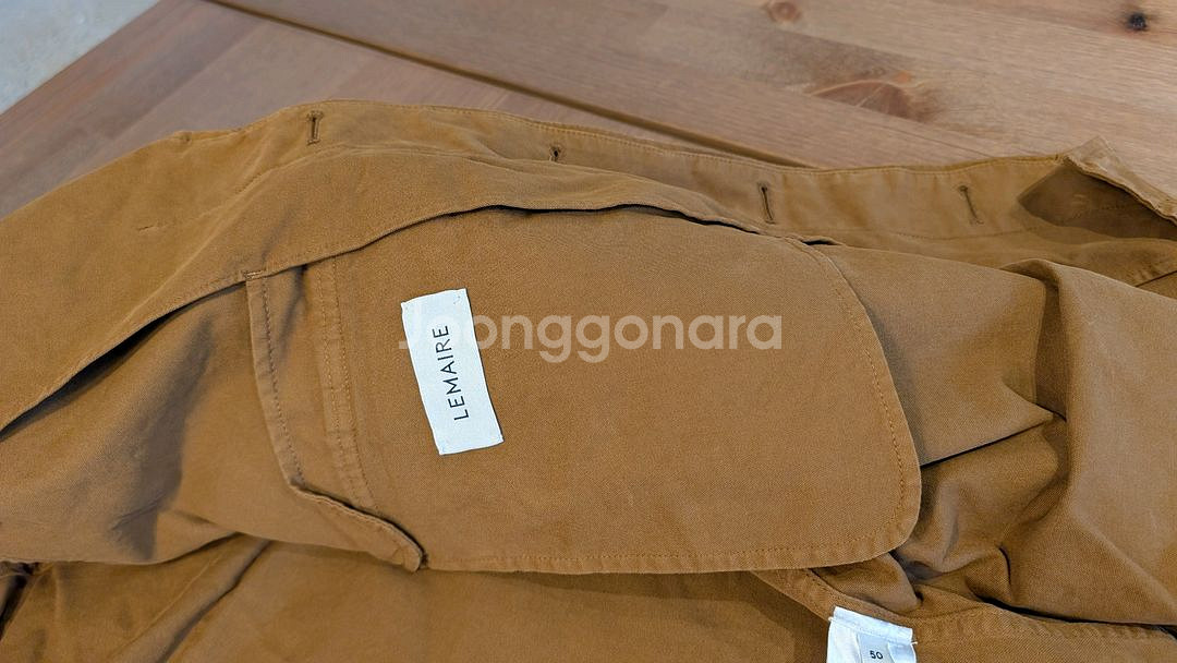 르메르 fw22 브라운 토바코 필드 오버셔츠 사이즈50--4