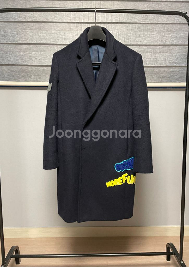 네이비 더블코트 95-100사이즈 팝니다--1