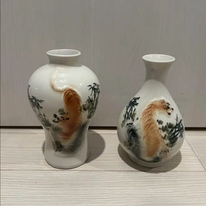 호랑이 도자기 2점 일괄