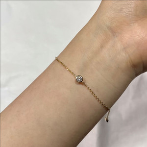 새상품/ 비쥬레브 14k 3부 랩다이아 팔찌