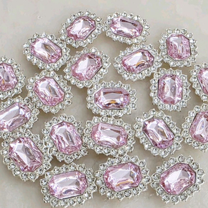 금속 사각 실버핑크 20개 일괄