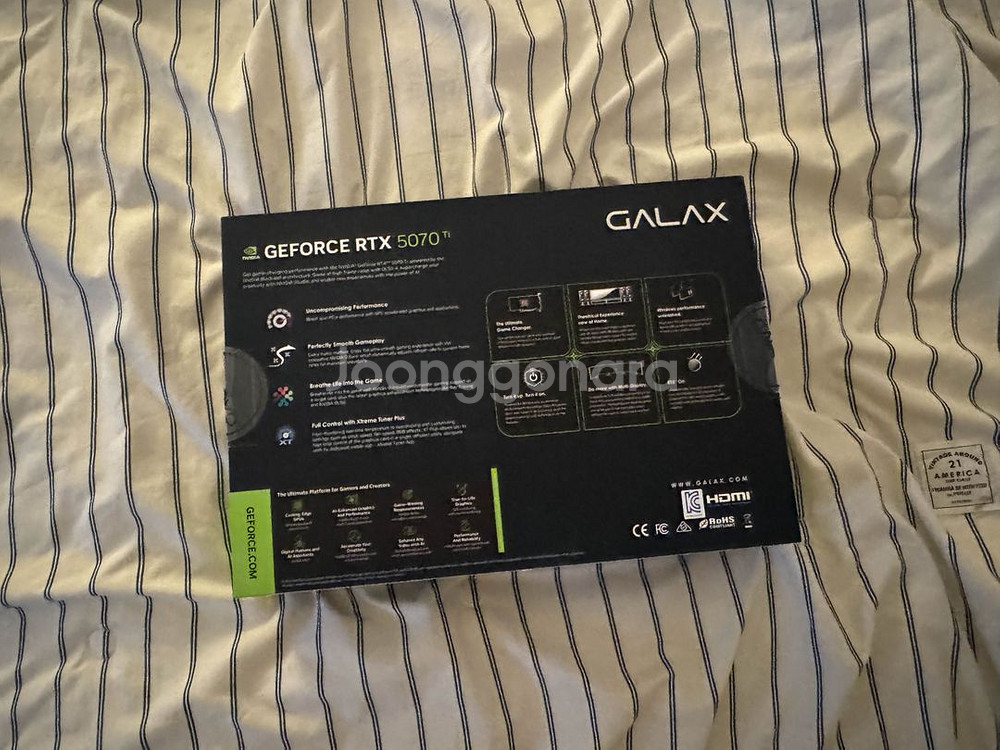 [미개봉] 갤럭시 RTX 5070 Ti--2