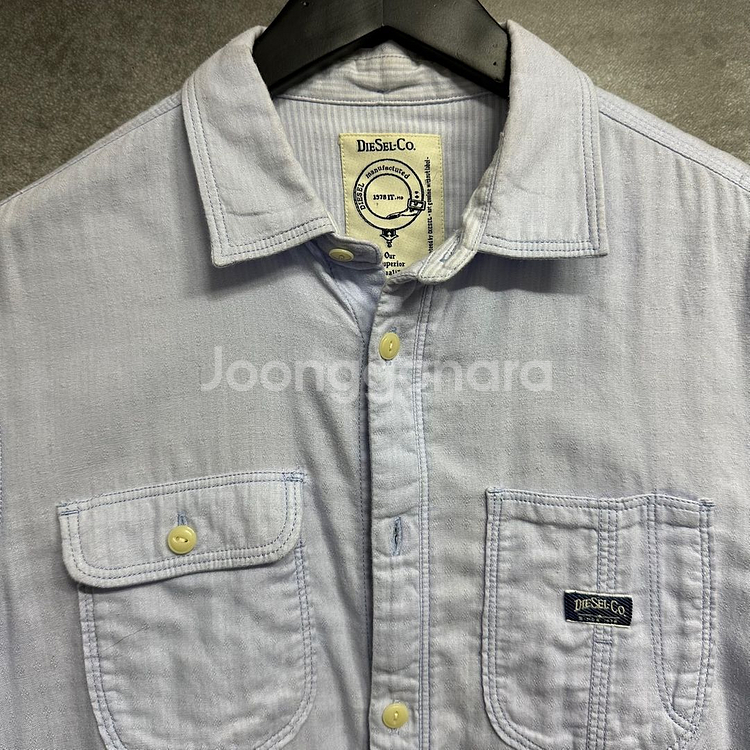 [90] 디젤 DIESEL Co 빈티지 긴팔 셔츠--1