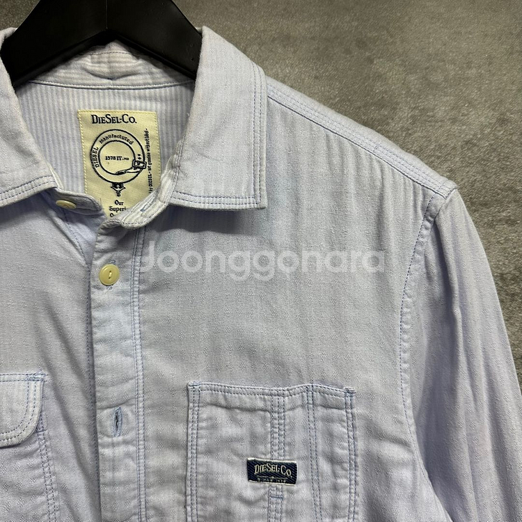 [90] 디젤 DIESEL Co 빈티지 긴팔 셔츠--3
