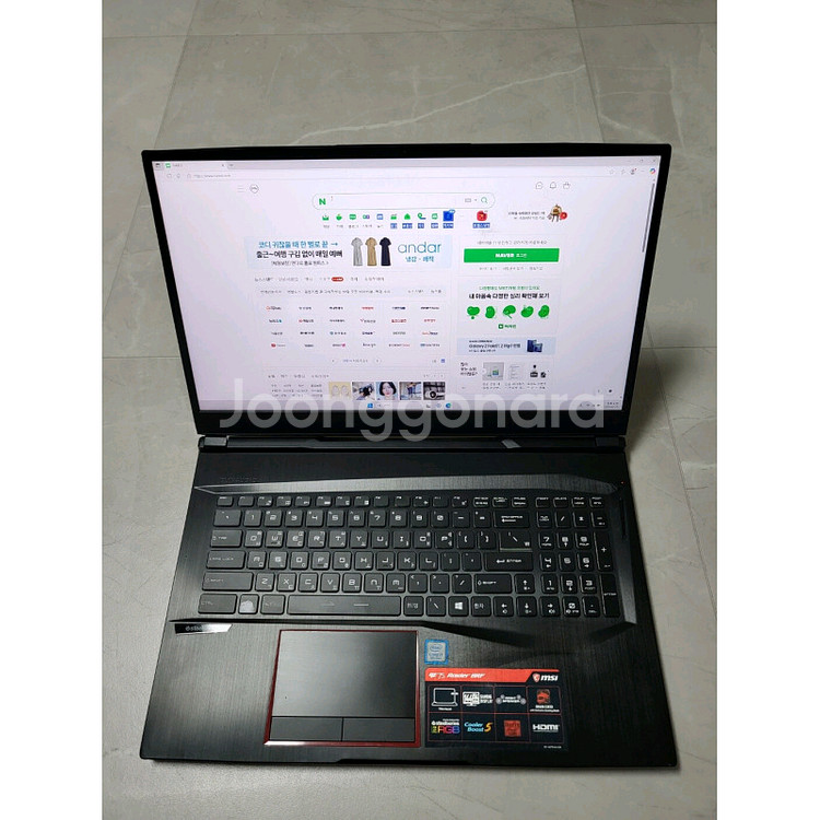 17.3/i7 8750H/램20/SSD512/1070--2