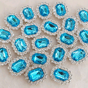 금속 사각 실버블루 20개 일괄