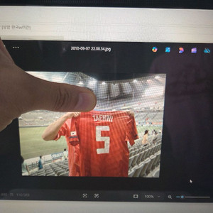 곽태휘 실착 매치원 대한민국 축구 유니폼