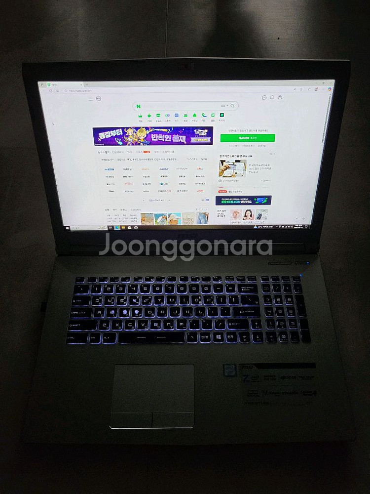 대형17.3/i7 7700HQ/램16/SSD256/1테--2