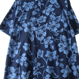 (2XL-4XL) 브랜드빈티지 반팔셔츠 남방 네이비