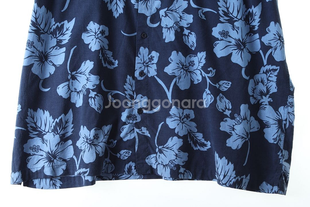 (2XL-4XL) 브랜드빈티지 반팔셔츠 남방 네이비--2