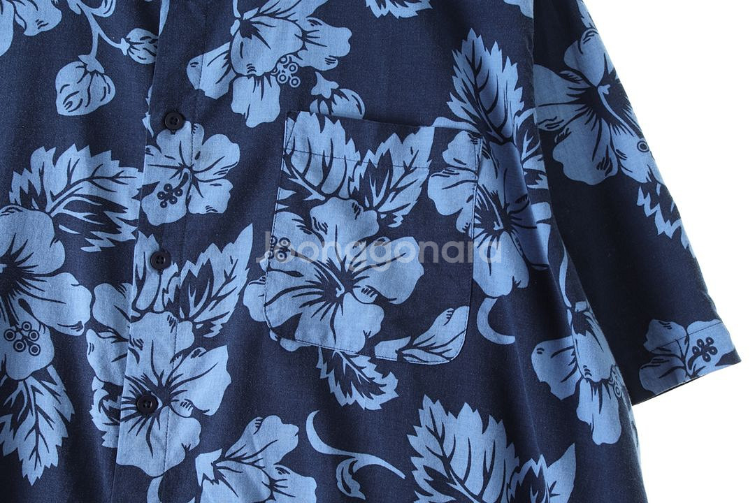 (2XL-4XL) 브랜드빈티지 반팔셔츠 남방 네이비--4