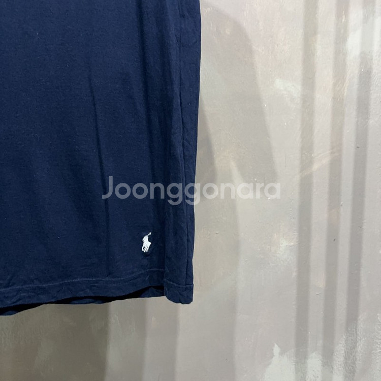 (95) 폴로 랄프로렌 캐주얼 네이비 라운드 반팔 티--4