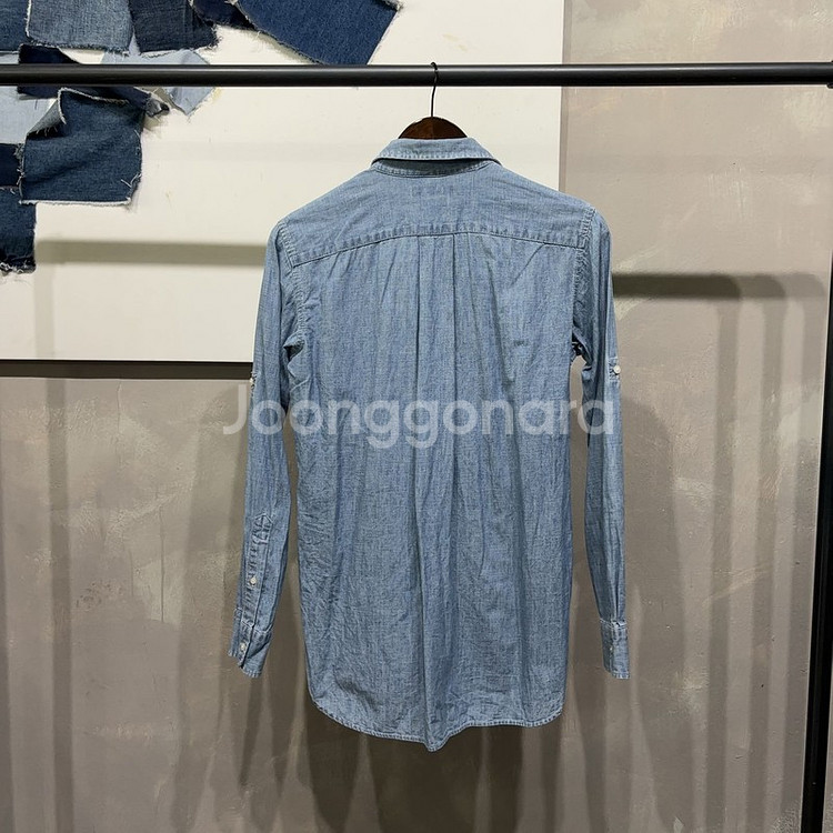 (95) 로렌 폴로 랄프로렌 여성 데님 셔츠 블라우스--3