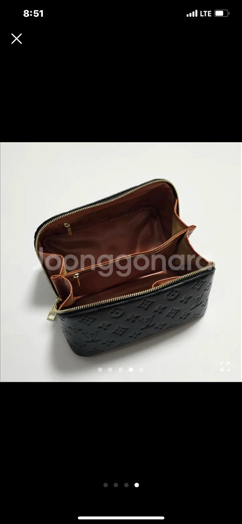 블랙 메이크업 파우치--3