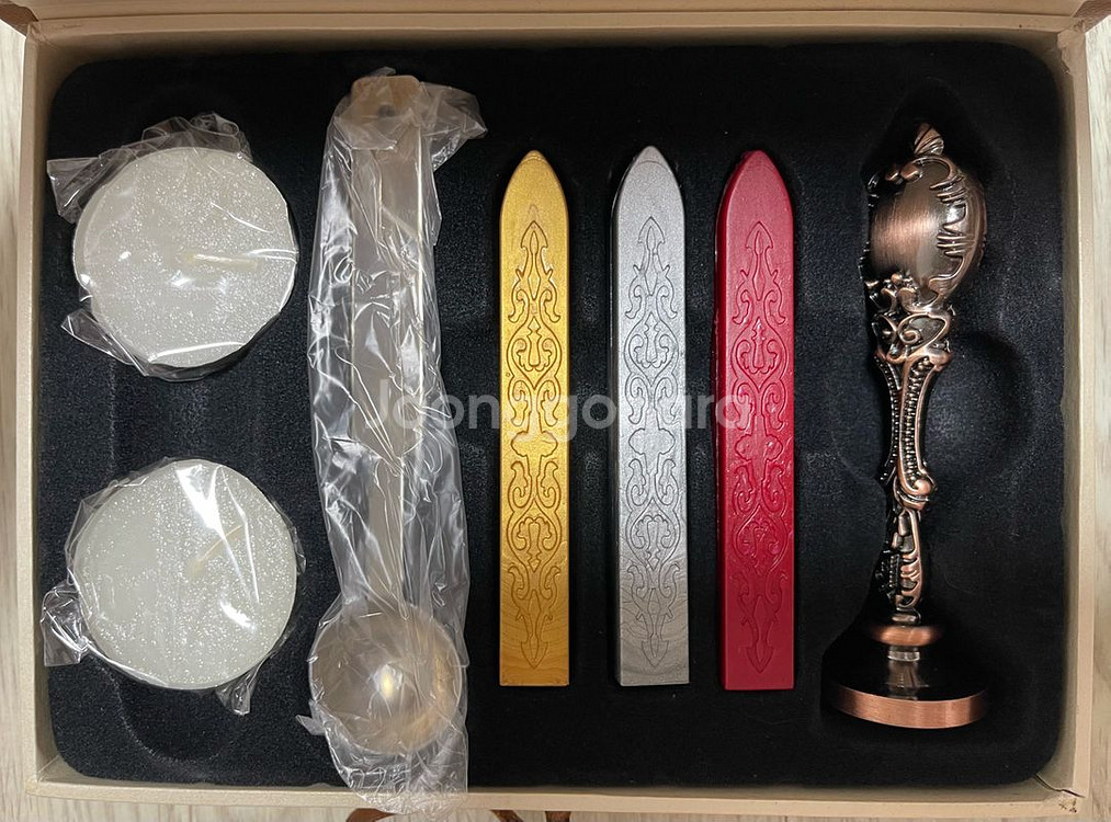 (새상품)도장 DIY-실링왁스 스탬프 세트--1