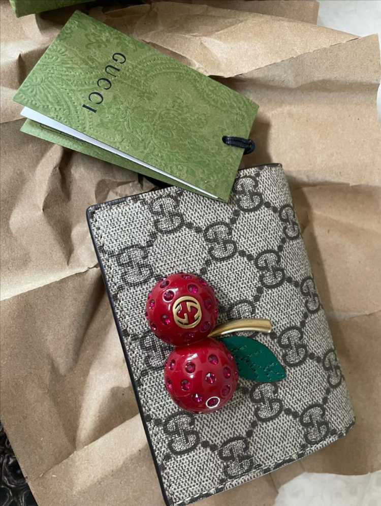 (정품) 구찌 체리 여성 카드지갑 이미지