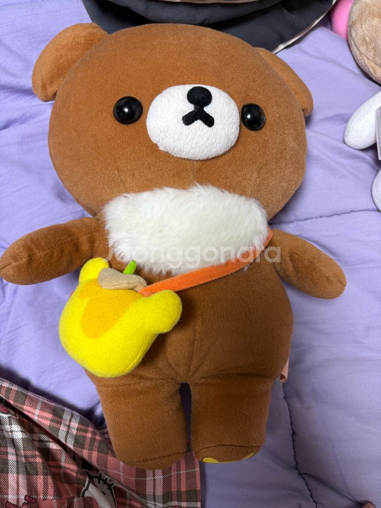 고전 코구마 챠이로이코구마 오므라이스 가방 인형--0