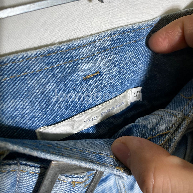 S-M)PRANA 허리 벨트 연청 청바지 데님--3