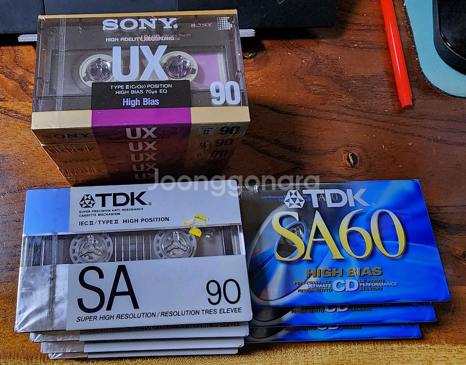 소니, TDK 고급 크롬 공테이프 미개봉 신품--1