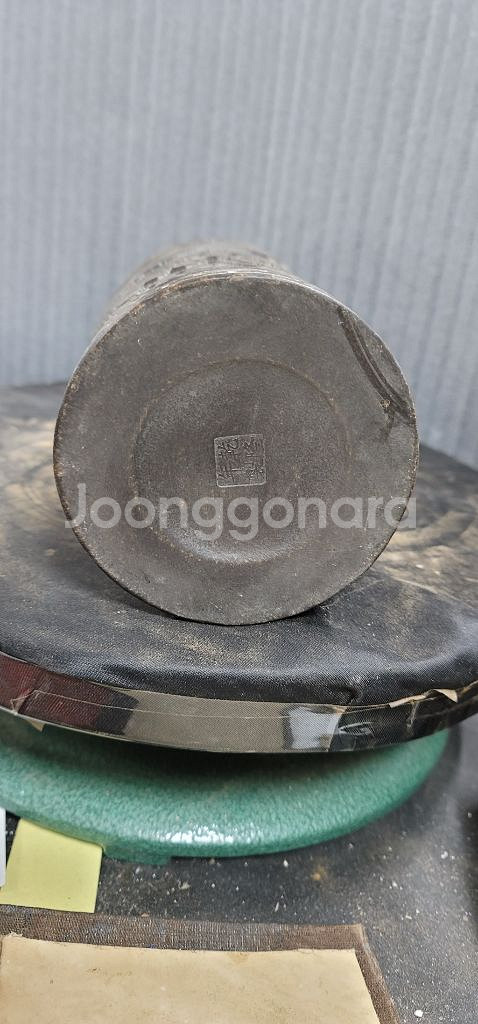 [골동품/자사] 건륭년제 대전홍도문 자사 필통(a-17--6