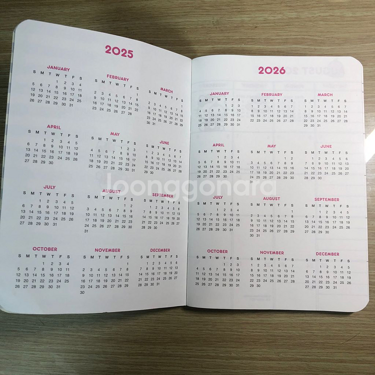 헬로키티 2025-2026 먼슬리 미니 플래너--1