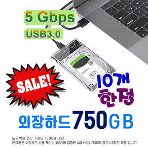 외장하드 750GB USB3.0
