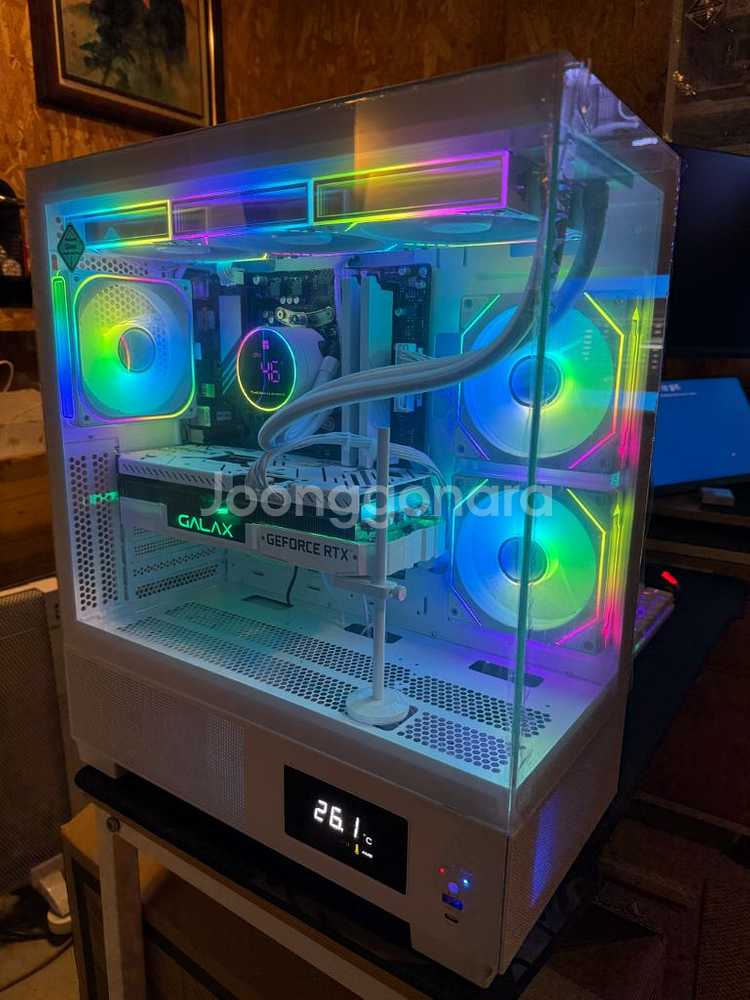 고사양 게임용 화이트감성 간지나는 컴퓨터 본체 PC--0