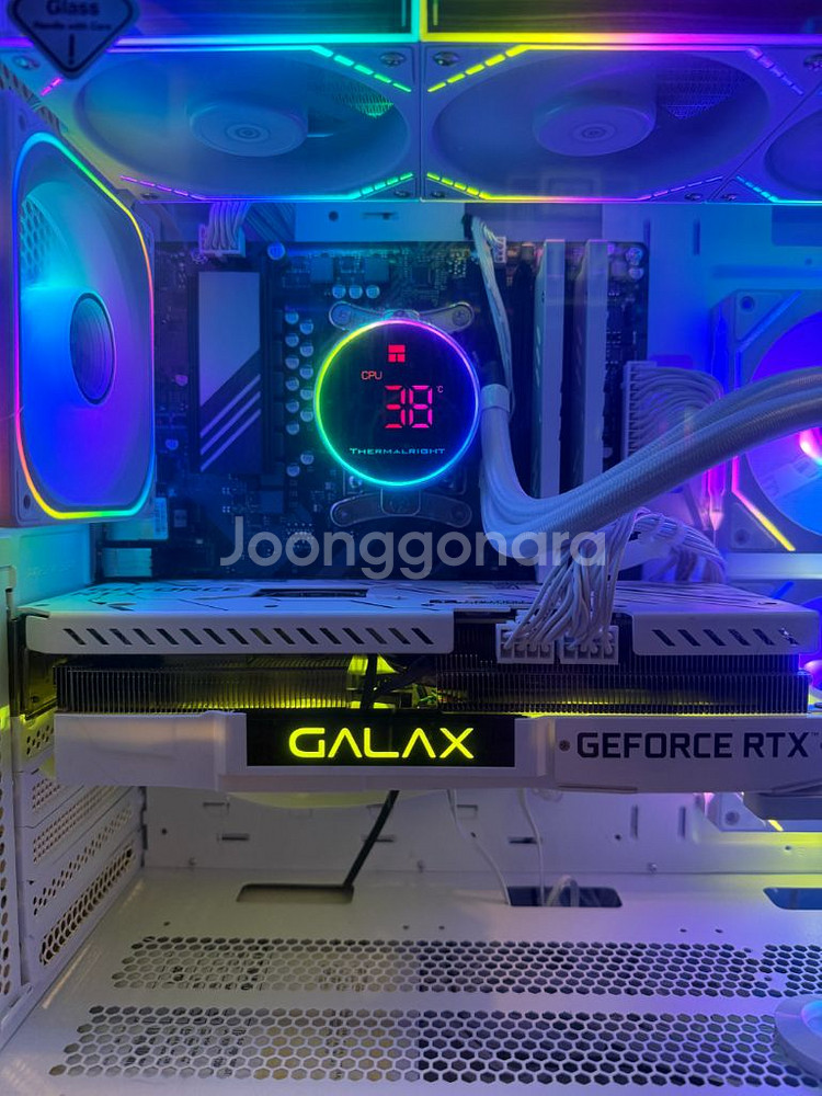 고사양 게임용 화이트감성 간지나는 컴퓨터 본체 PC--6