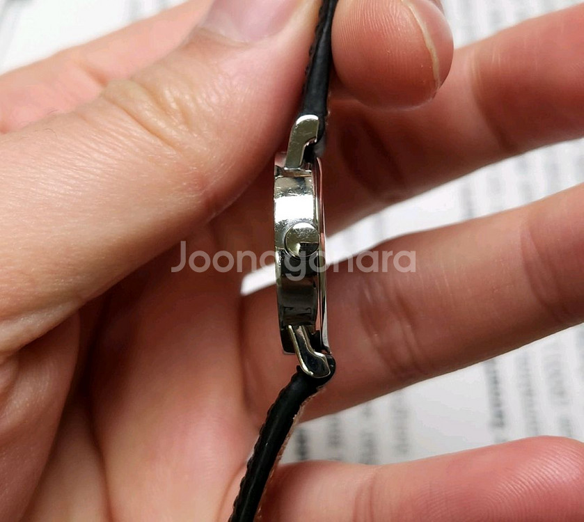 불가리 BB23 SLD 블랙검판 레이디스틸 쿼츠 여성용--7