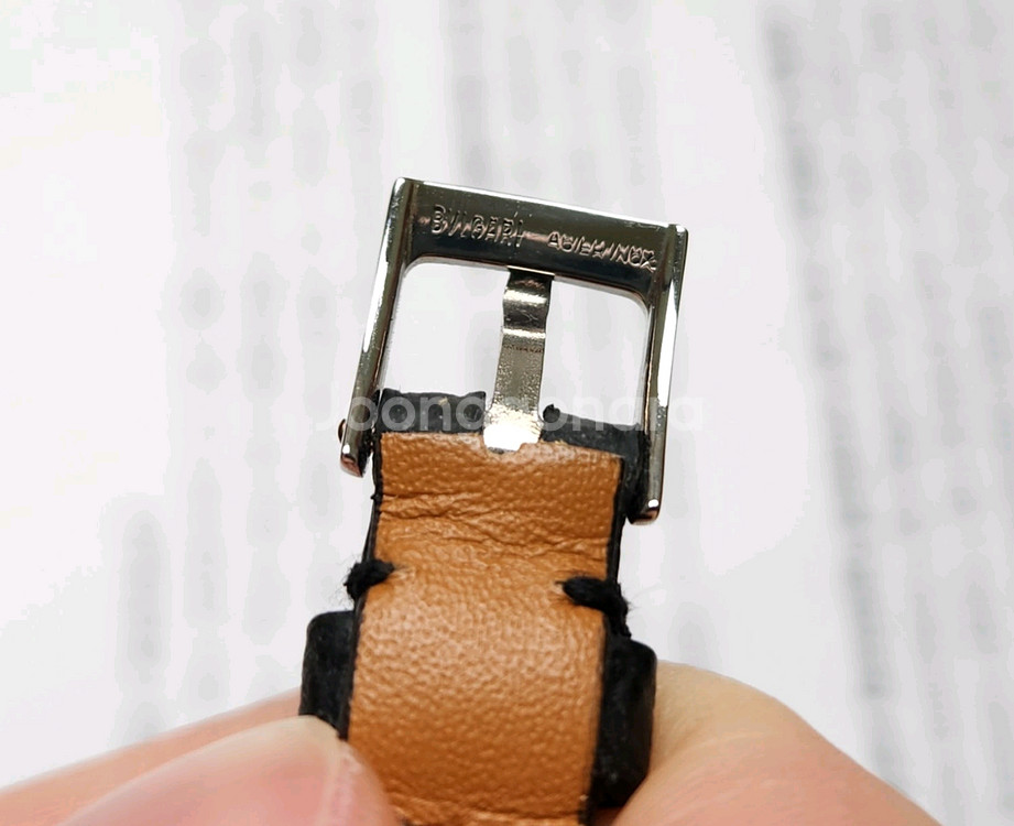 불가리 BB23 SLD 블랙검판 레이디스틸 쿼츠 여성용--8