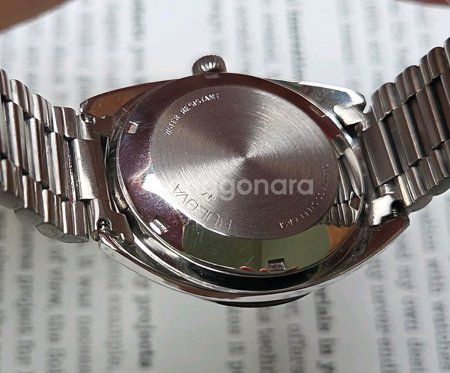 빈티지 부로바 N7터틀 셋오매틱 데이데이트 투톤청판 통--8