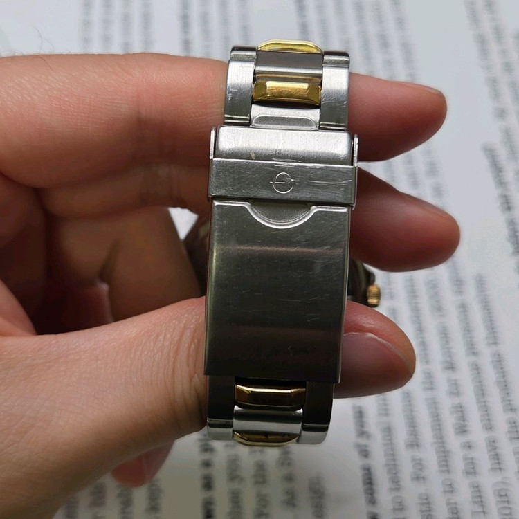 빈티지 엘진 트리플캘린더 팬더 와플다이얼 벤츠핸즈 브레--9