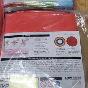 새상품 스윔어바웃 무지개 튜브