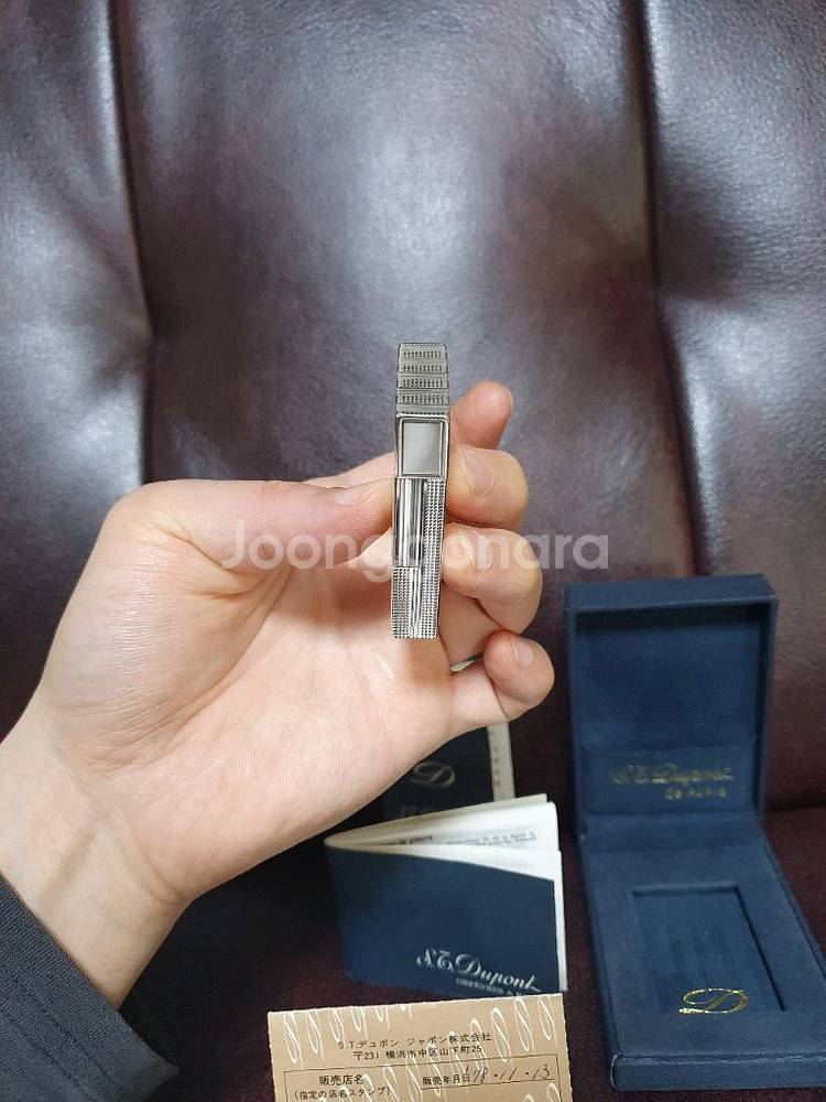 [새상품] 듀퐁라이터 라인2 ca15167 클래식 은장--3