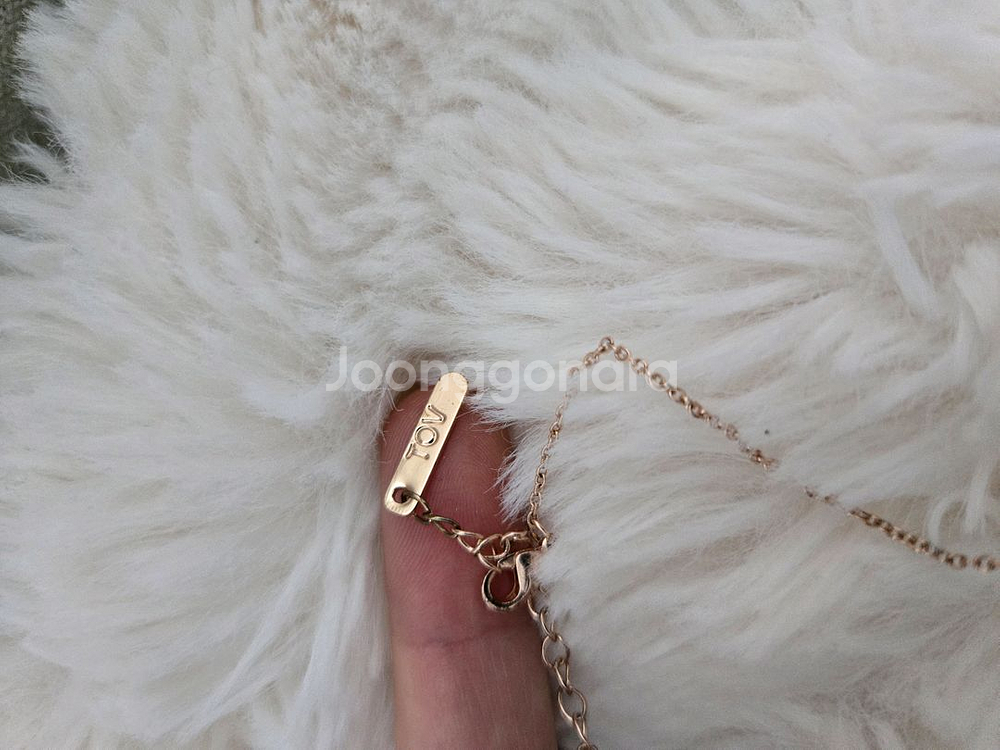 토브스톤 로즈골드 목걸이--1