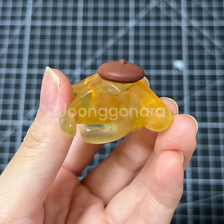 산리오 폼폼푸린 클리어 투명 반지 가챠 장난감 캡슐토이--4