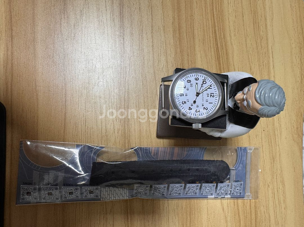 신품급) 해밀턴 카키필드 메카니컬 38mm 형광 흰판--1