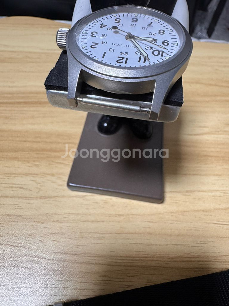 신품급) 해밀턴 카키필드 메카니컬 38mm 형광 흰판--3