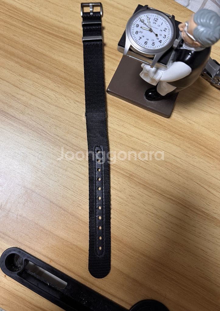 신품급) 해밀턴 카키필드 메카니컬 38mm 형광 흰판--8